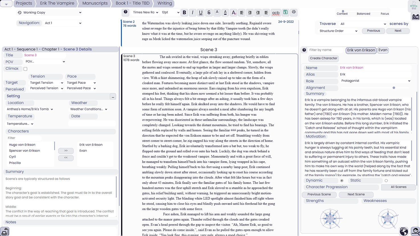 Novel Goggles Text Editor Features.