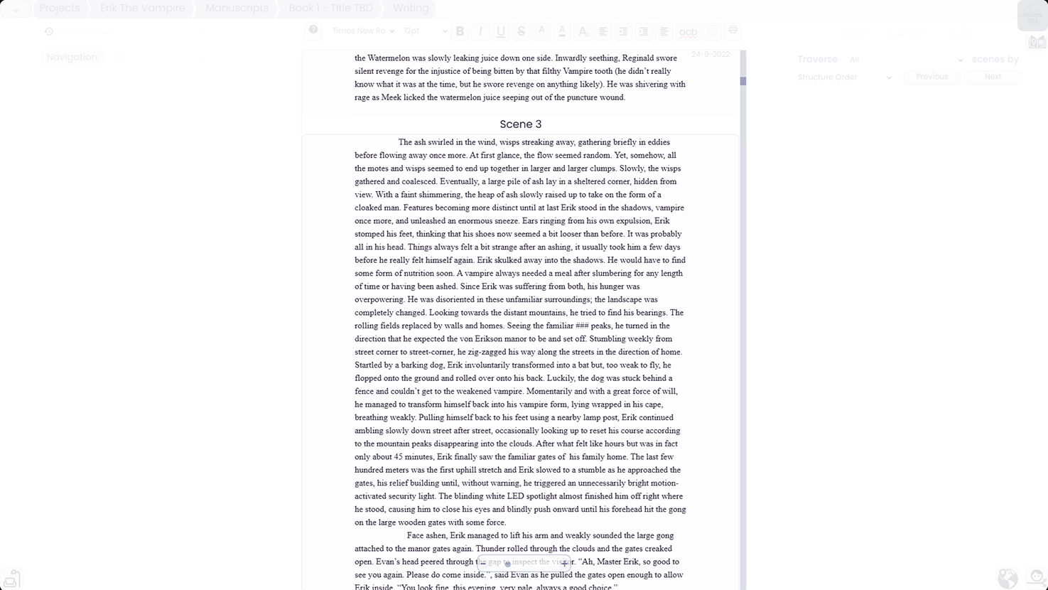 Novel Goggles Focussed Writing Features.