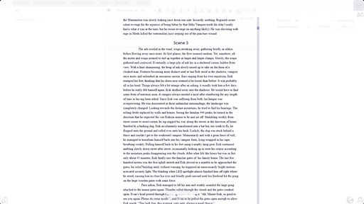 Novel Goggles Focussed Writing Features.